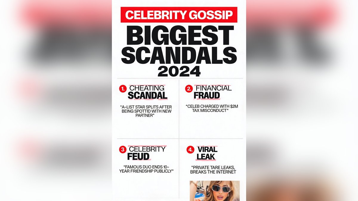 The Biggest Celebrity Scandals of the Year